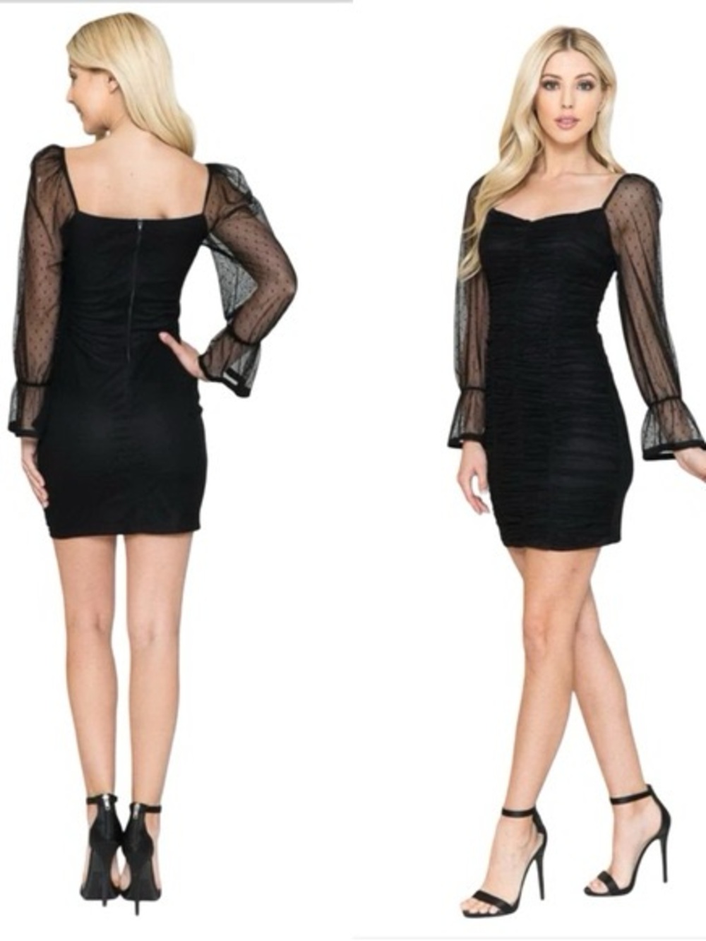Haute Monde Net Bodycon Dress
